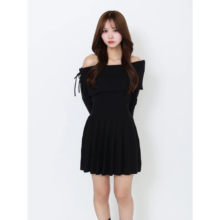 BACKレースアップワンショルニットワンピース | EATME | 詳細画像46 