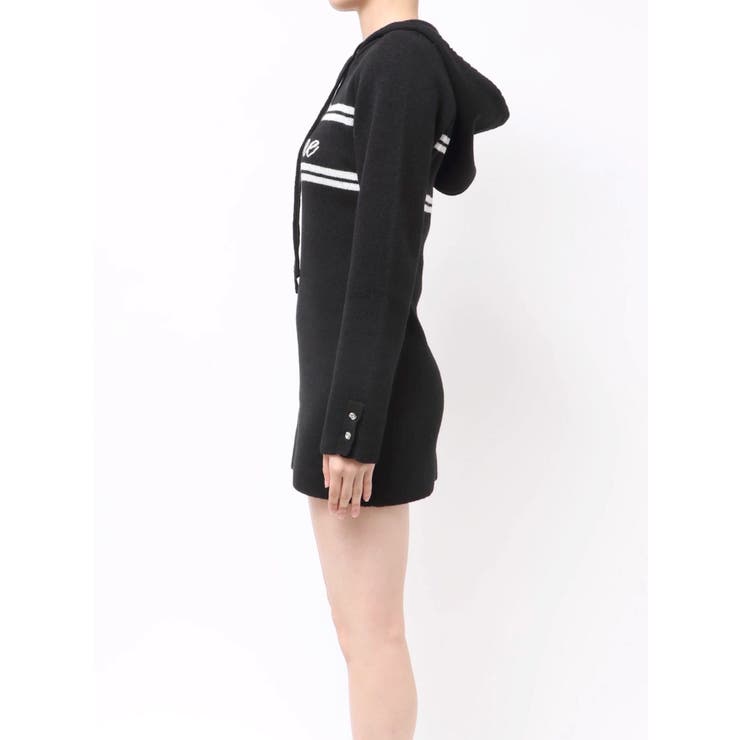 フーディーロゴニットワンピース | EATME | 詳細画像25 