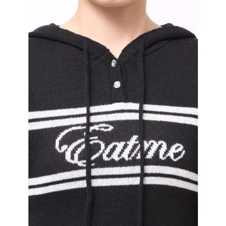 フーディーロゴニットワンピース | EATME | 詳細画像27 