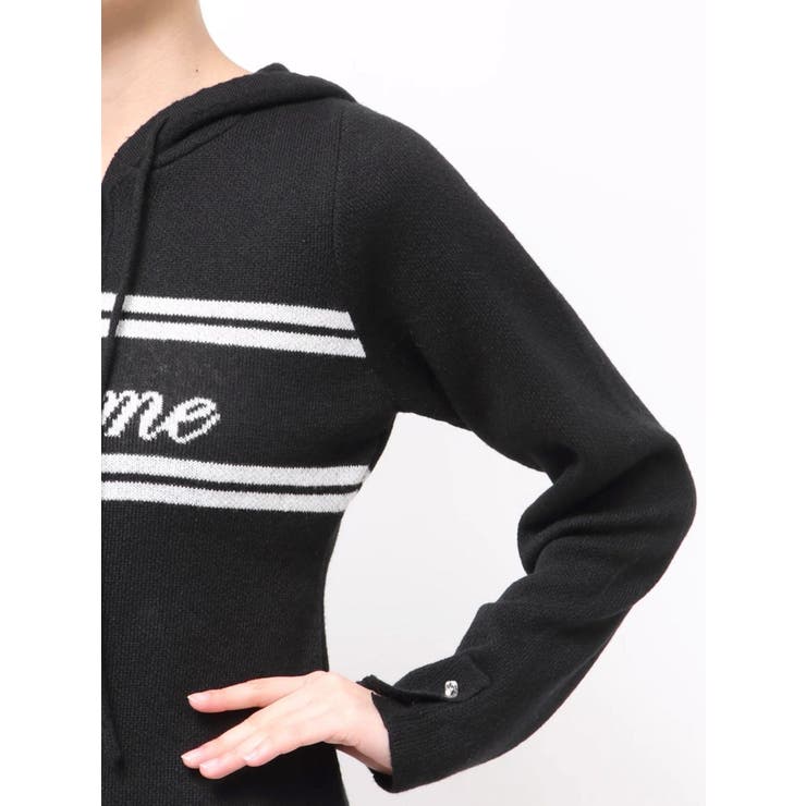 フーディーロゴニットワンピース | EATME | 詳細画像28 