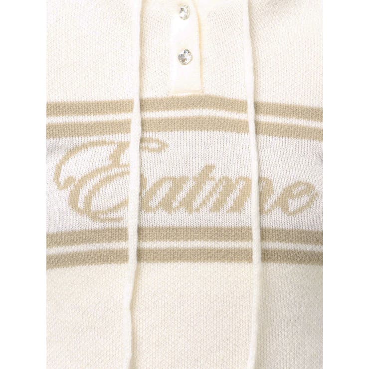 フーディーロゴニットワンピース | EATME | 詳細画像32 