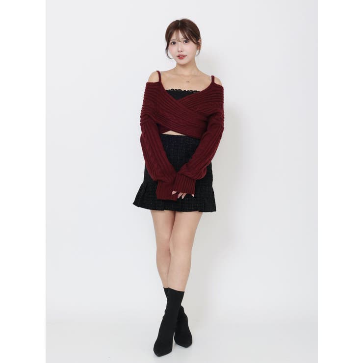 ツイードプリーツスカート | EATME | 詳細画像2 