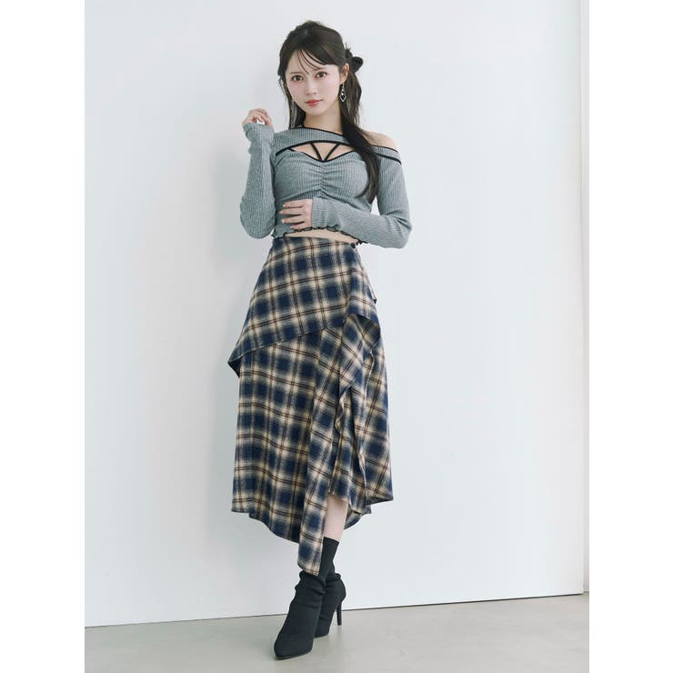 チェックドレープスカート | EATME | 詳細画像11 