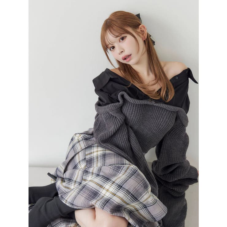 チェックドレープスカート | EATME | 詳細画像14 