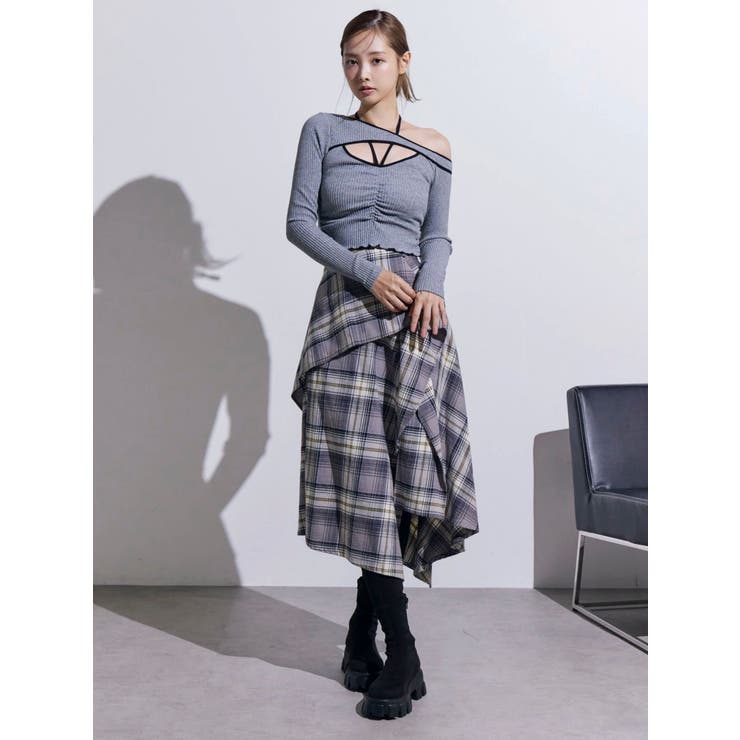 チェックドレープスカート | EATME | 詳細画像21 