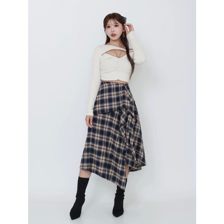 チェックドレープスカート | EATME | 詳細画像33 