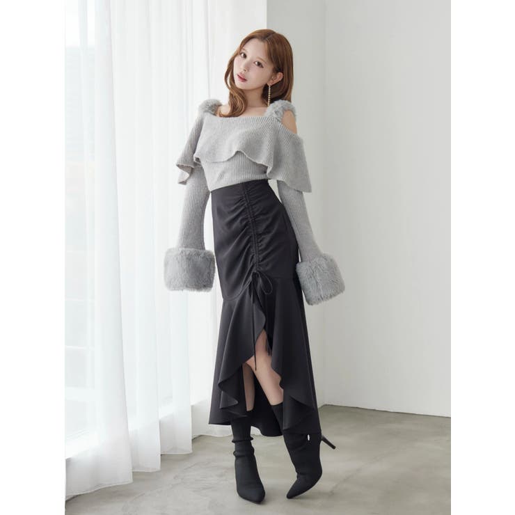 サイドギャザーマーメイドスカート | EATME | 詳細画像20 