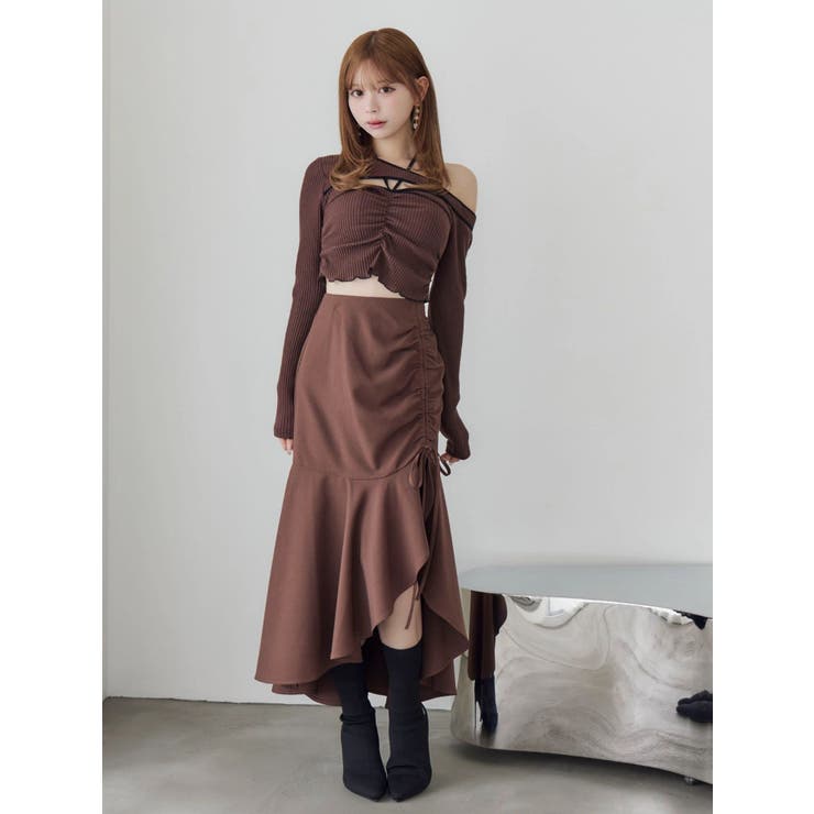 サイドギャザーマーメイドスカート | EATME | 詳細画像23 