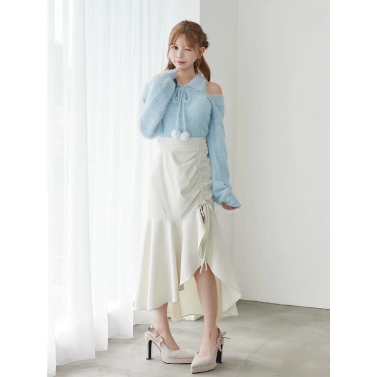 サイドギャザーマーメイドスカート | EATME | 詳細画像25 