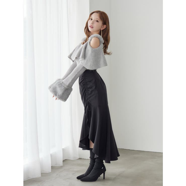 サイドギャザーマーメイドスカート | EATME | 詳細画像4 