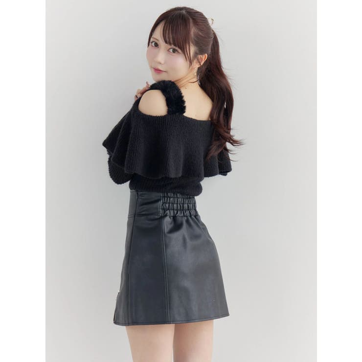 ヘムジップフェイクレザースカート | EATME | 詳細画像18 