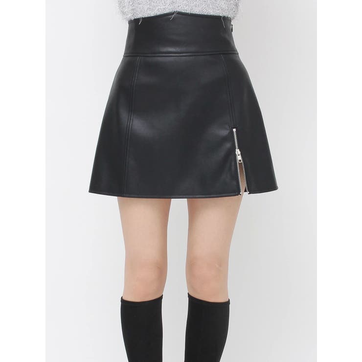 ヘムジップフェイクレザースカート | EATME | 詳細画像19 