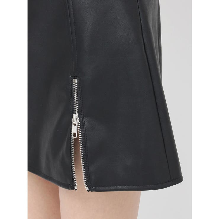 ヘムジップフェイクレザースカート | EATME | 詳細画像23 