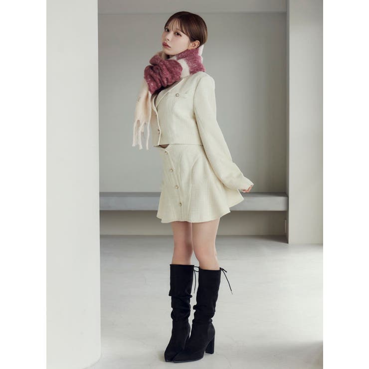 ボーダー刺繍マフラー | EATME | 詳細画像12 