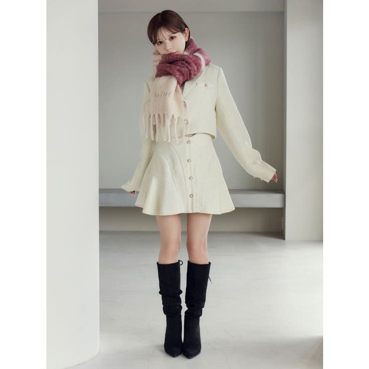 ボーダー刺繍マフラー | EATME | 詳細画像13 