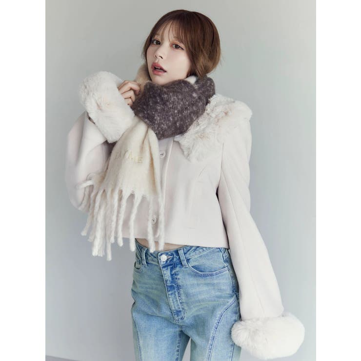 ボーダー刺繍マフラー | EATME | 詳細画像19 