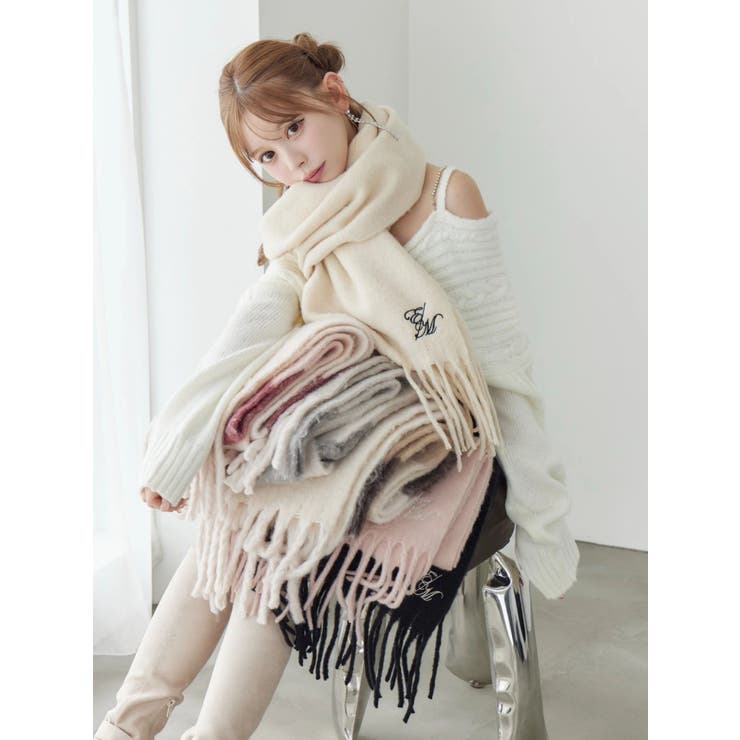 ボーダー刺繍マフラー | EATME | 詳細画像20 