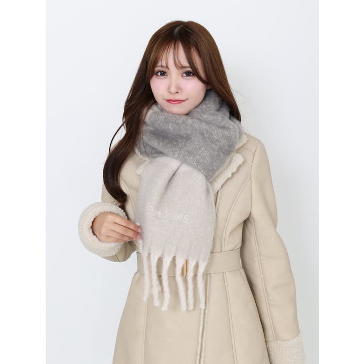 ボーダー刺繍マフラー | EATME | 詳細画像5 