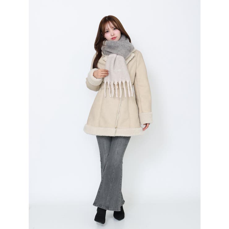 ボーダー刺繍マフラー | EATME | 詳細画像6 