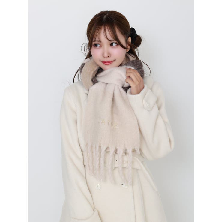 ボーダー刺繍マフラー | EATME | 詳細画像8 