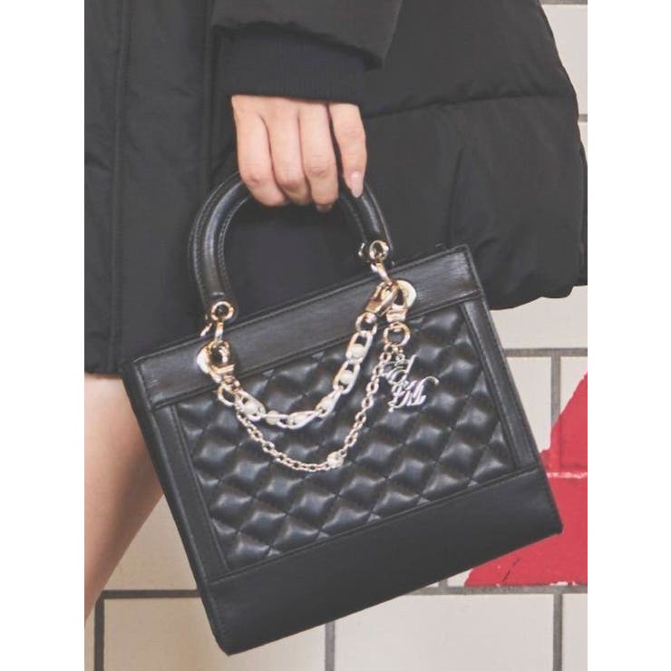 ブラック | チャームハンドバッグ | EATME