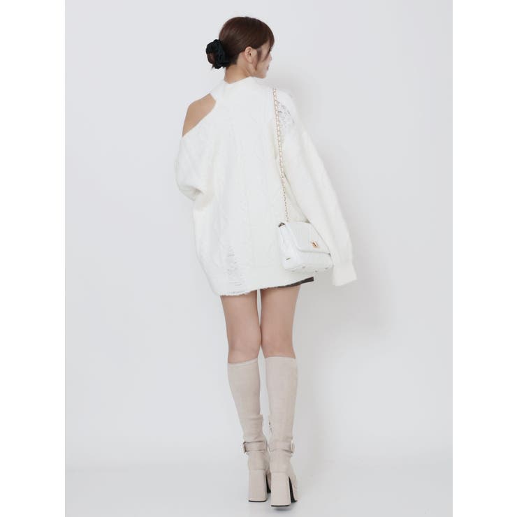 ダメージワンショルニット | EATME | 詳細画像20 