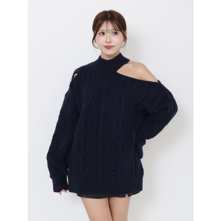 ダメージワンショルニット | EATME | 詳細画像21 