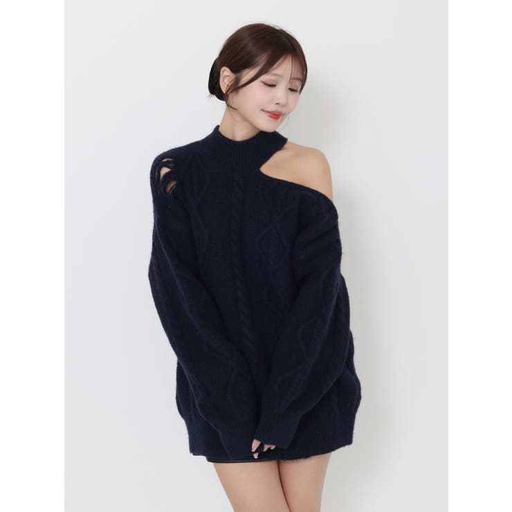 ダメージワンショルニット | EATME | 詳細画像22 