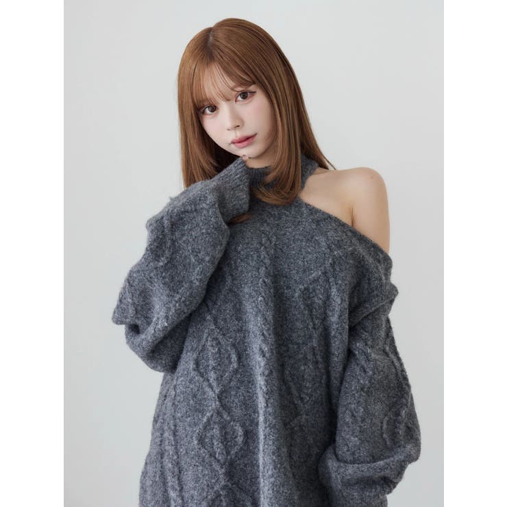 ダメージワンショルニット | EATME | 詳細画像31 