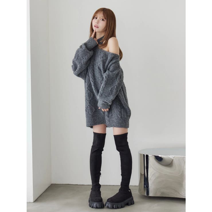 ダメージワンショルニット | EATME | 詳細画像34 