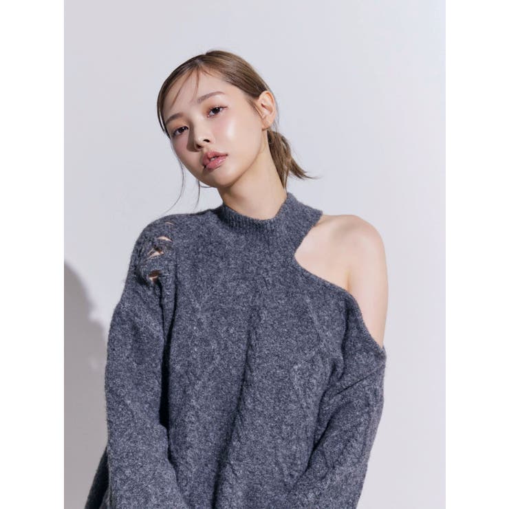 ダメージワンショルニット | EATME | 詳細画像39 