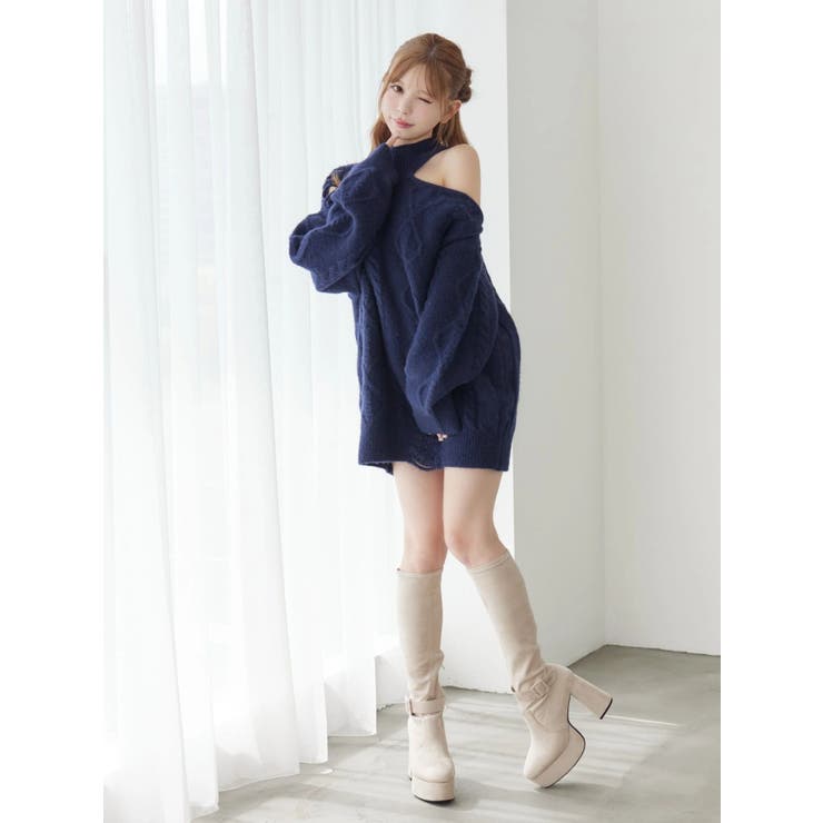 ダメージワンショルニット | EATME | 詳細画像47 