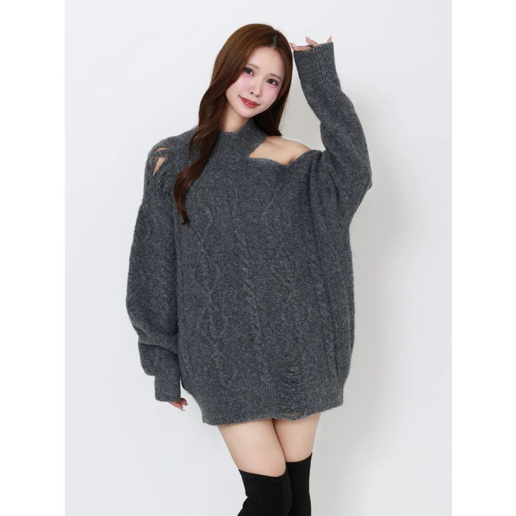 ダメージワンショルニット | EATME | 詳細画像49 