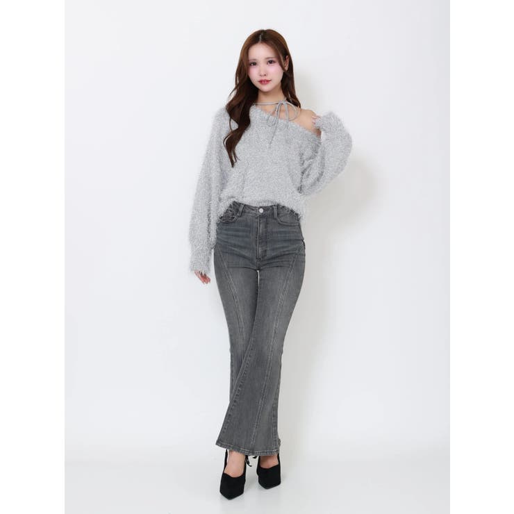 ワンショルダーシャギーニットTOP | EATME | 詳細画像13 