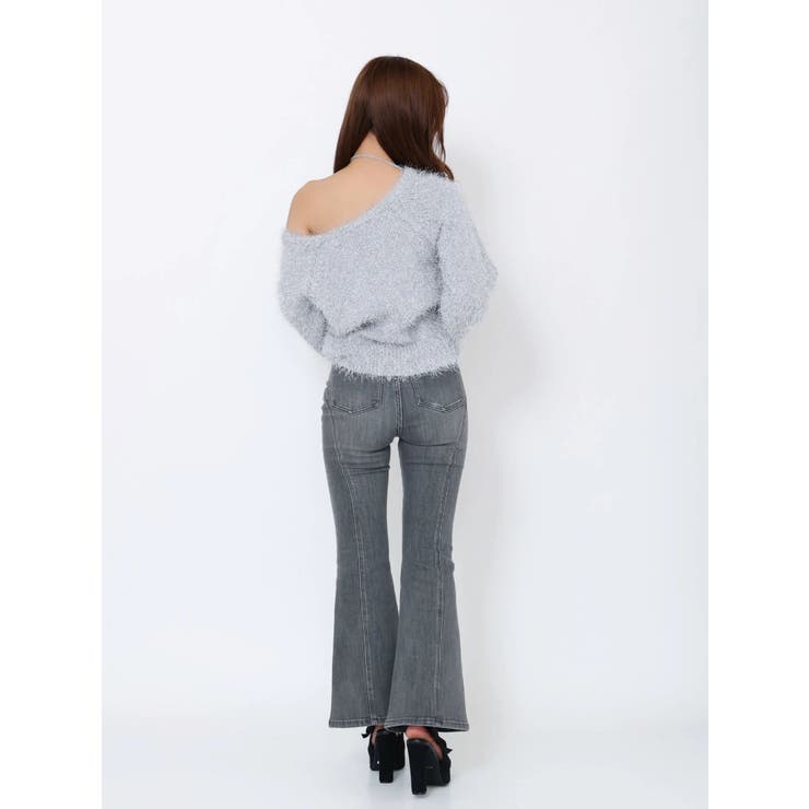 ワンショルダーシャギーニットTOP | EATME | 詳細画像15 