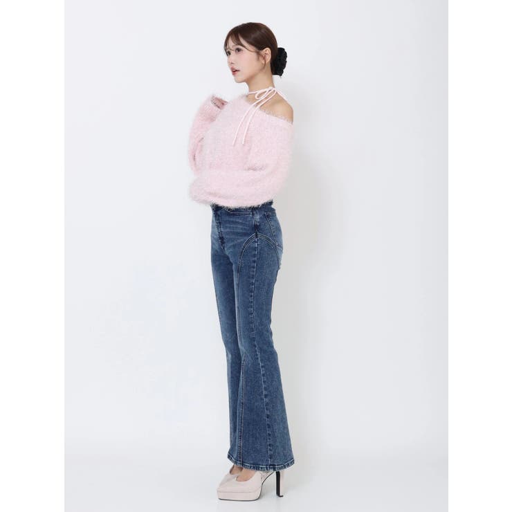 ワンショルダーシャギーニットTOP | EATME | 詳細画像27 