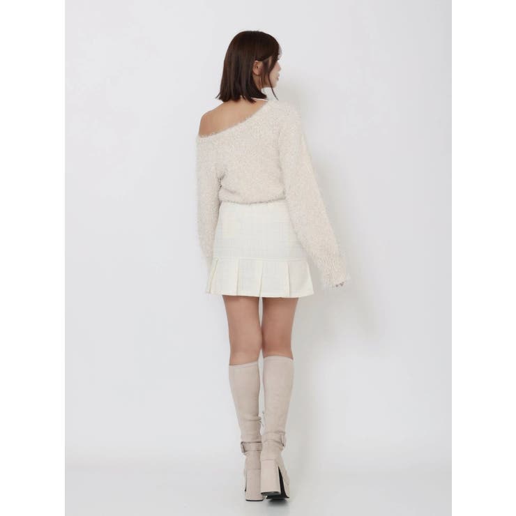 ワンショルダーシャギーニットTOP | EATME | 詳細画像35 