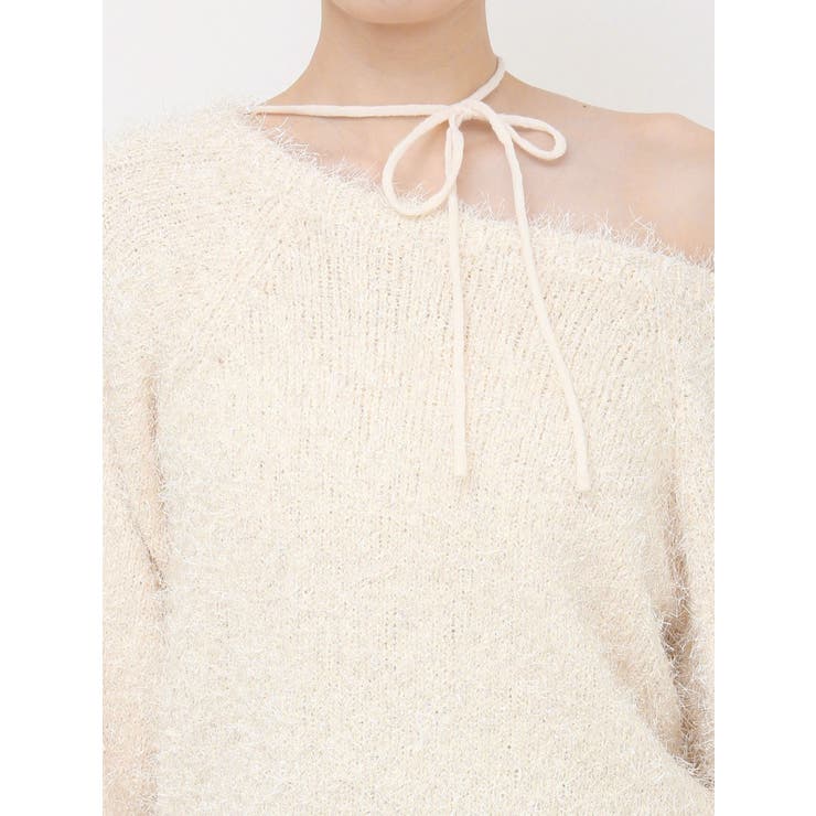 ワンショルダーシャギーニットTOP | EATME | 詳細画像45 