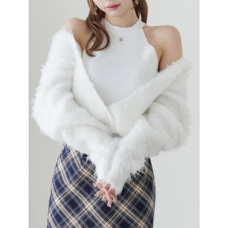 カシュクールドッキングニットTOP | EATME | 詳細画像1 