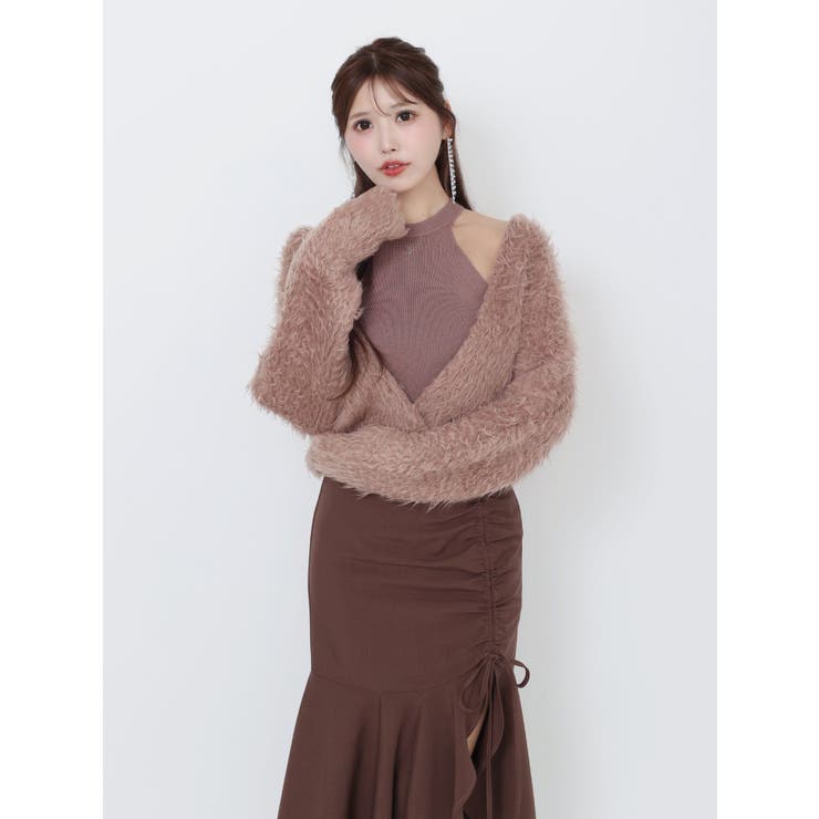 カシュクールドッキングニットTOP | EATME | 詳細画像16 