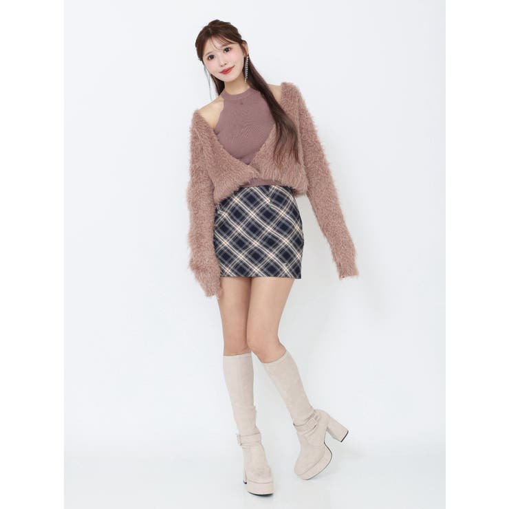 カシュクールドッキングニットTOP | EATME | 詳細画像18 