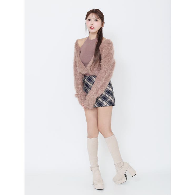 カシュクールドッキングニットTOP | EATME | 詳細画像19 