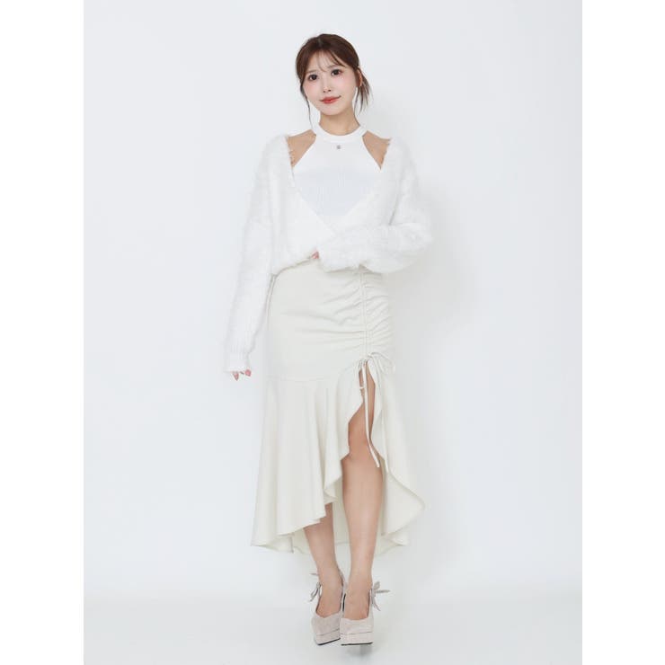 カシュクールドッキングニットTOP | EATME | 詳細画像21 