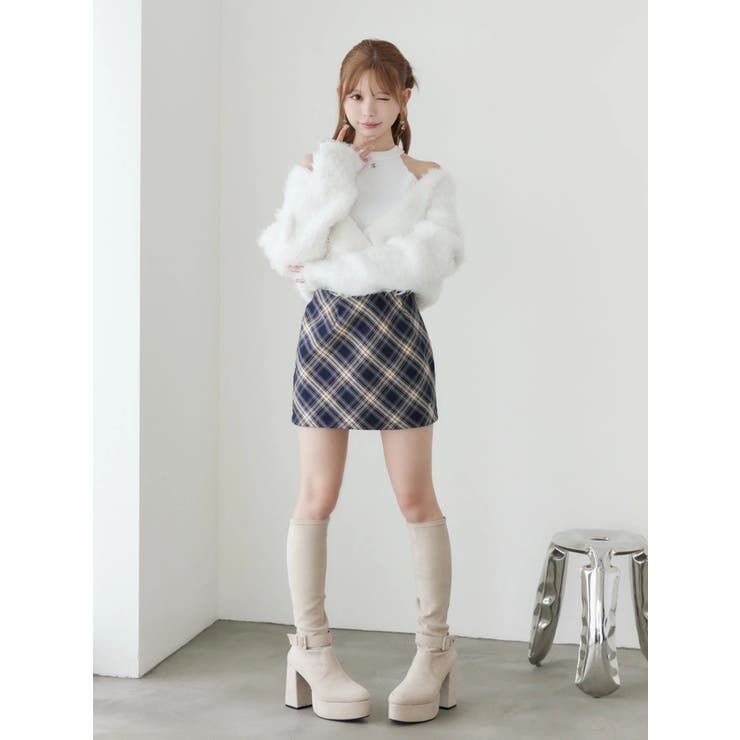 カシュクールドッキングニットTOP | EATME | 詳細画像32 