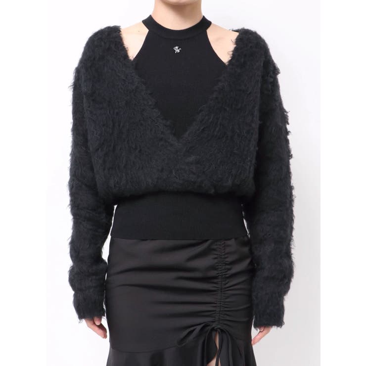 カシュクールドッキングニットTOP | EATME | 詳細画像45 