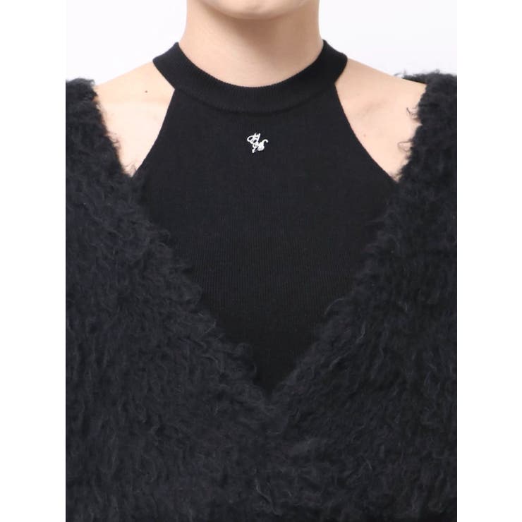 カシュクールドッキングニットTOP | EATME | 詳細画像48 