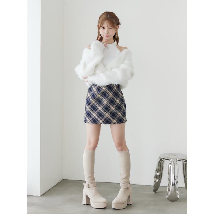 カシュクールドッキングニットTOP | EATME | 詳細画像7 