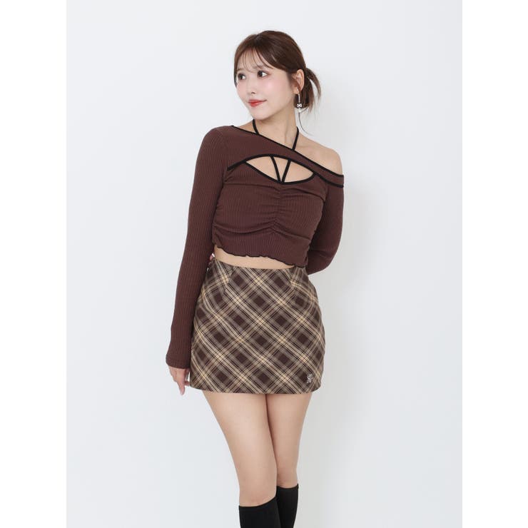 ワンショルバイカラーリブTOP | EATME | 詳細画像10 