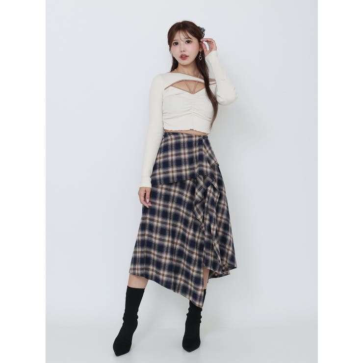 ワンショルバイカラーリブTOP | EATME | 詳細画像13 