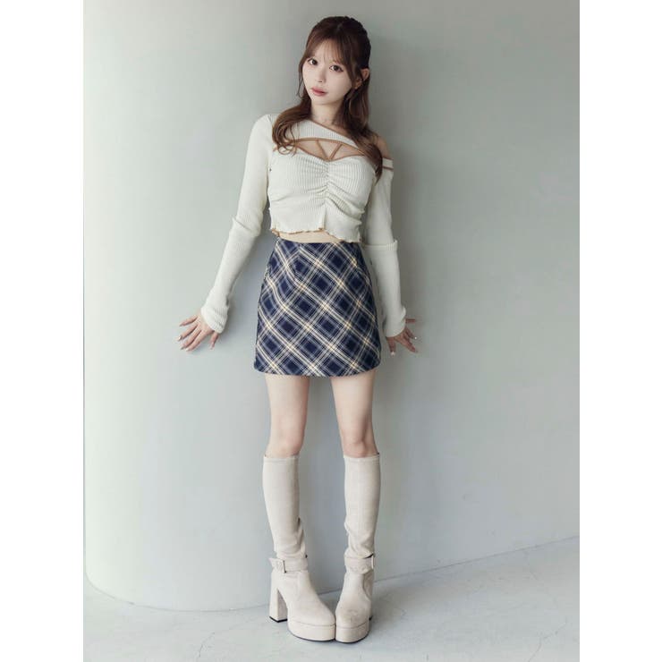 ワンショルバイカラーリブTOP | EATME | 詳細画像15 